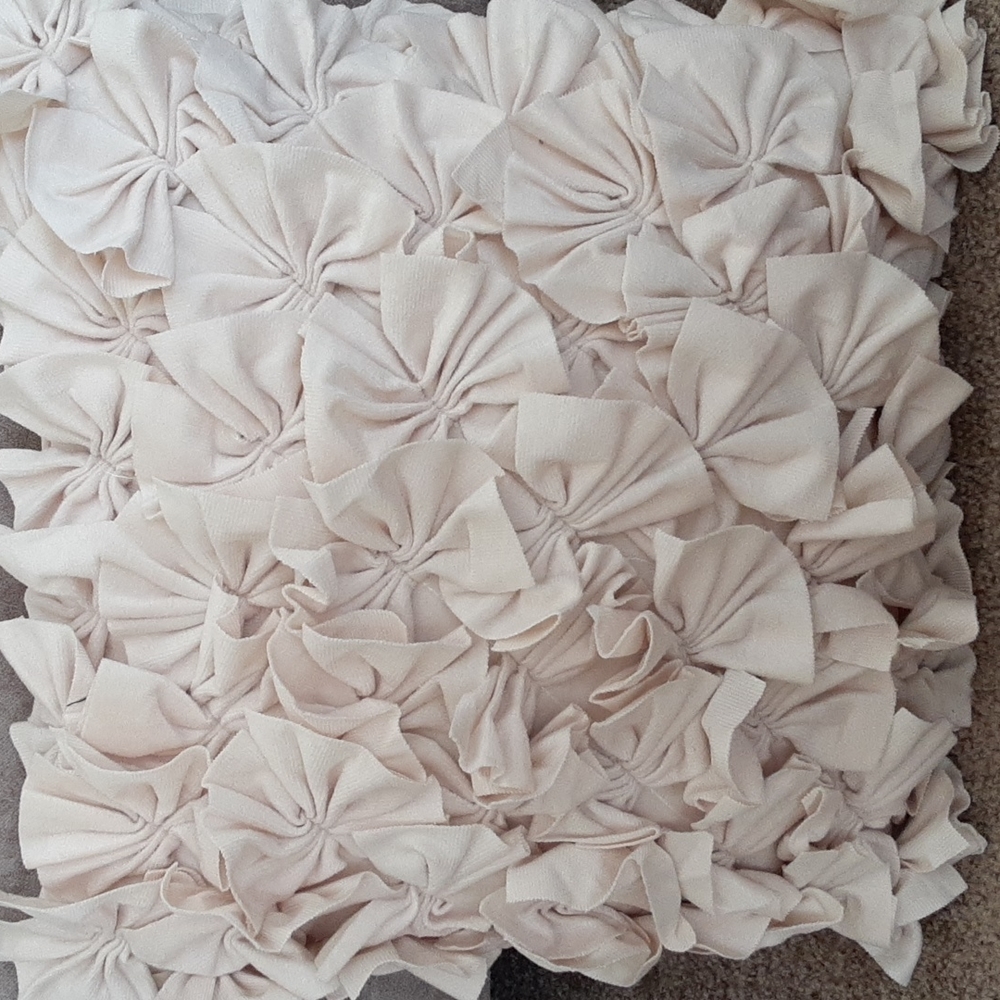 COPY - New!Ruffle Bow Throw Pillow